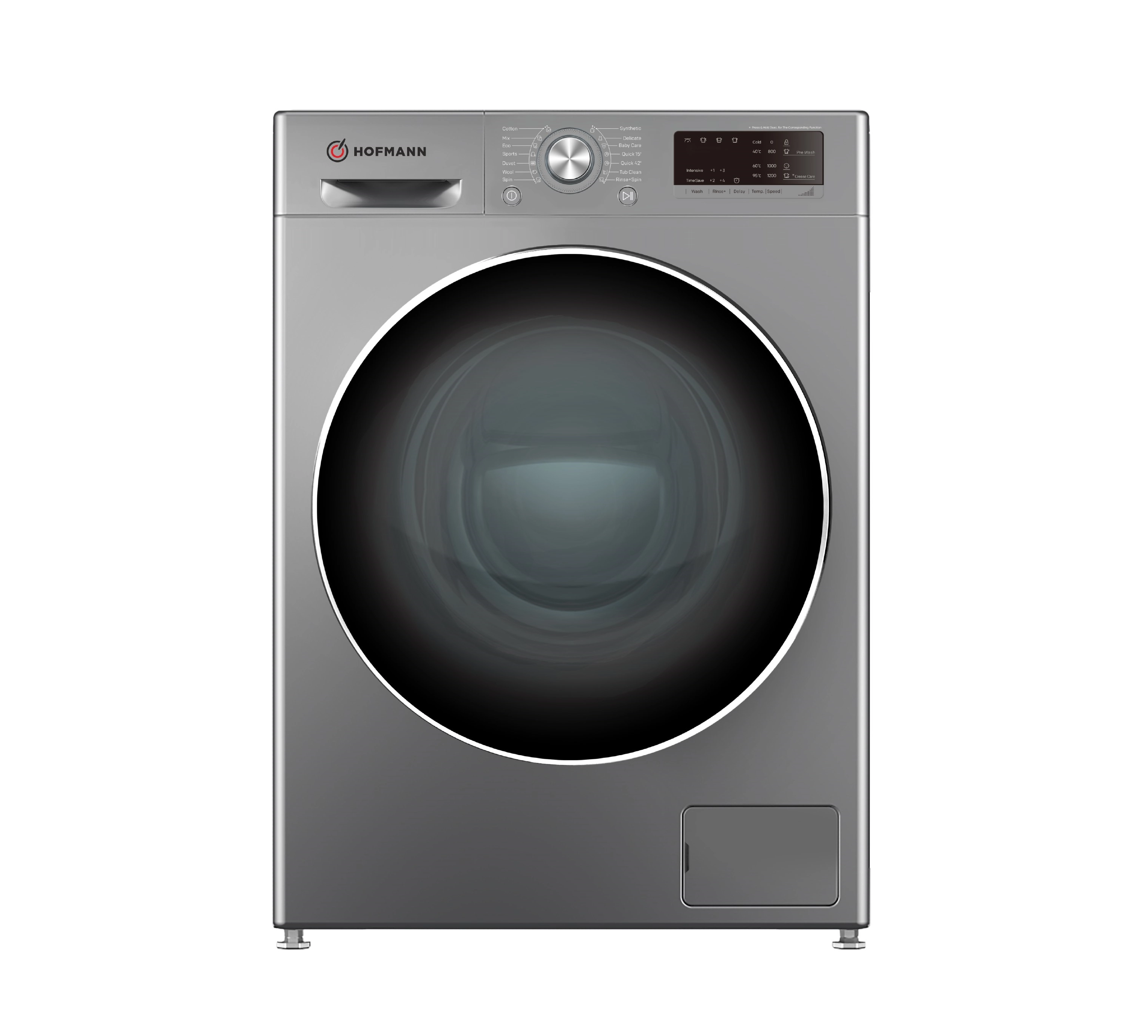 Стиральная машина Hofmann WM814SDG/HF (8 кг), Grey