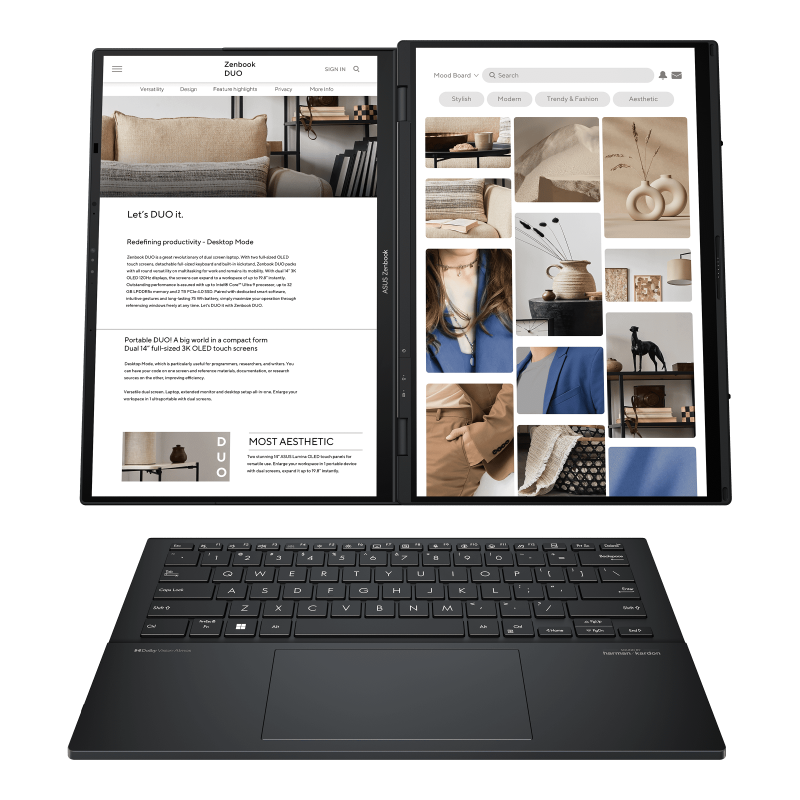 Ноутбук ASUS Zenbook Duo 14 OLED Black