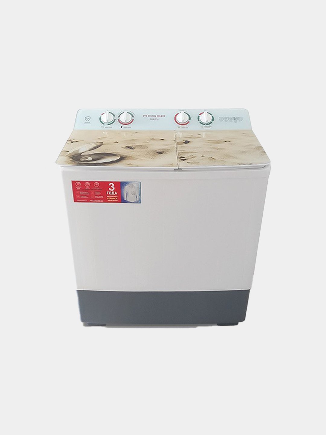 Стиральная машина полуавтомат Rosso R80WM 8 кг, White