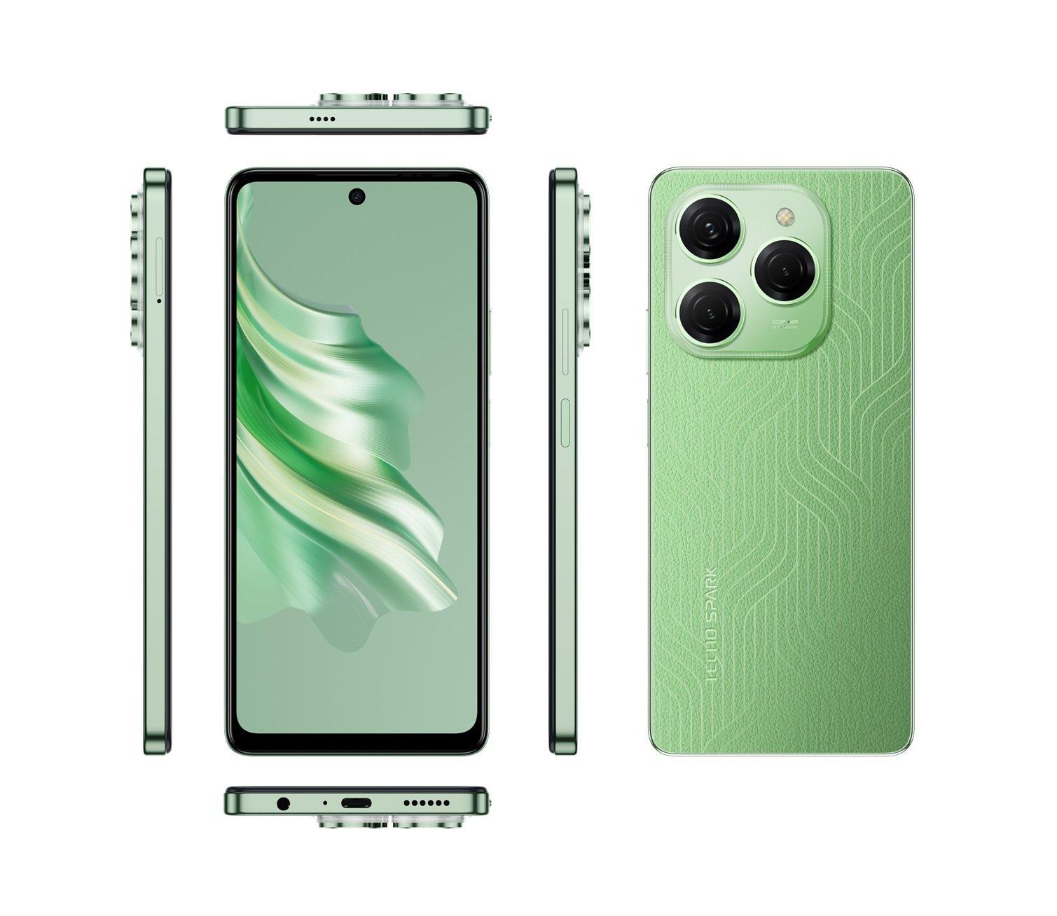 Smartfon Spark 20 Pro (KJ6) 8/256GB Magic Skin Green