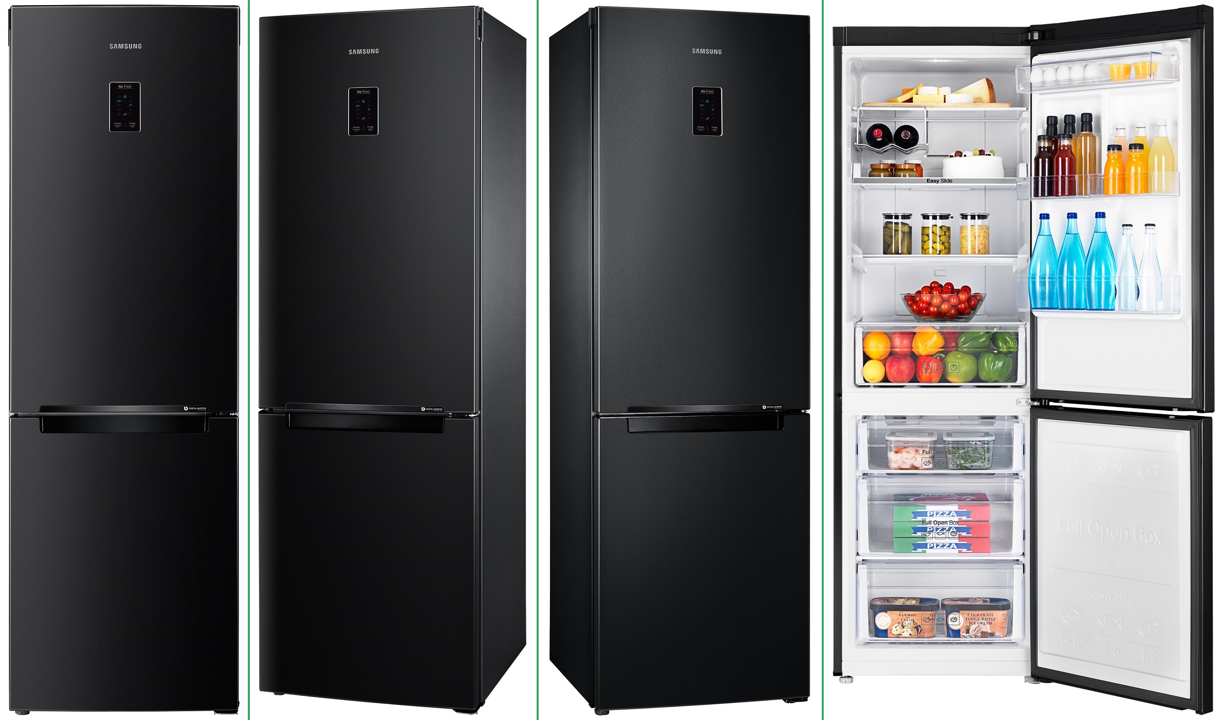 Холодильник SAMSUNG RB 37 P5491B1/W3 , Black