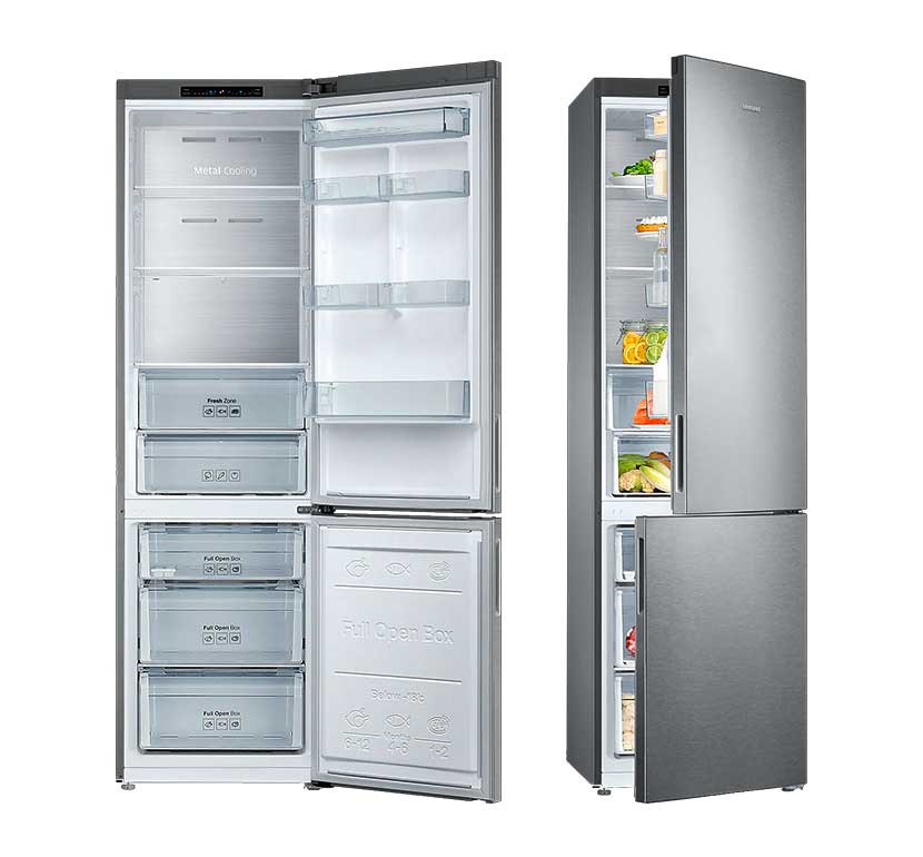 Холодильник Samsung RB-37 J5240SA с дисплеем, Steel
