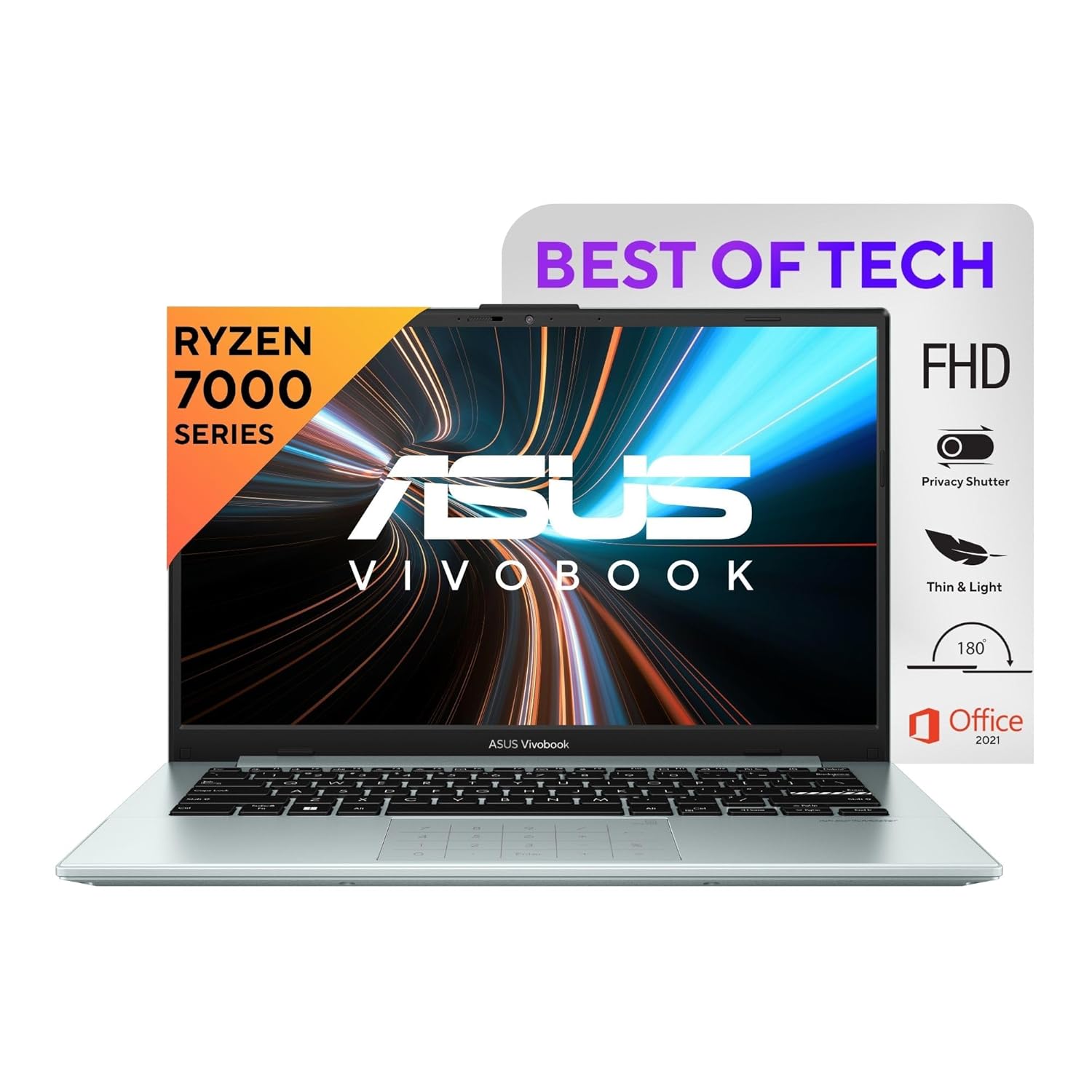 Asus VivoBook Ryzen3-7320 8/256SSD/FullHD WV/GreyGreen -