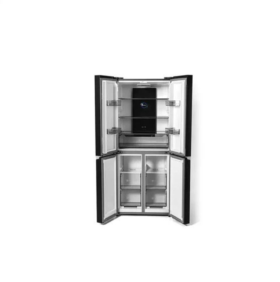Холодильник LRF-420GBL INVERTOR NO FROST Black стеклянный сенсорный экран 398л