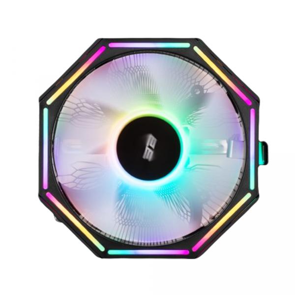 Процессорный кулер 2E Gaming CPU cooling system Air Cool AC120ZP RGB, LGA1700, 1200, 115X, 775, AM5, AM4, AM3, AM3+, AM2, AM2+, FM2, FM1, 4pin RGB, TDP 95W