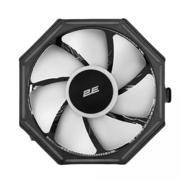 Процессорный кулер 2E Gaming CPU cooling system Air Cool AC120ZP RGB, LGA1700, 1200, 115X, 775, AM5, AM4, AM3, AM3+, AM2, AM2+, FM2, FM1, 4pin RGB, TDP 95W