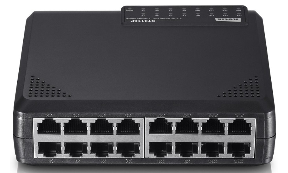 Коммутатор Netis ST3116P 16xFE, неуправляемый