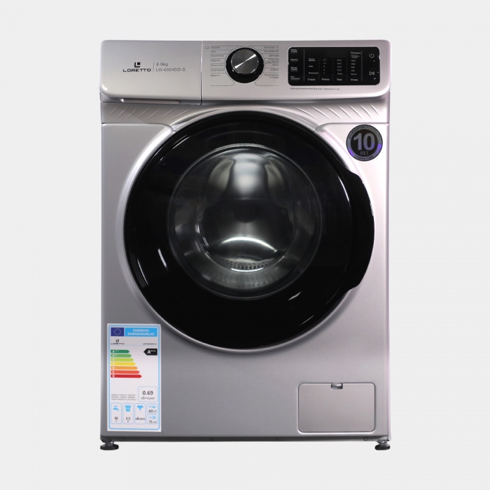 Стиральная машина Loretto LW-6004DD-S Grey 6кг DD-INVERTER
