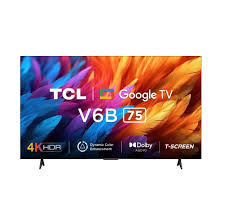 Смарт-телевизор TCL 75V6B 75" 4K HDR Google TV Black