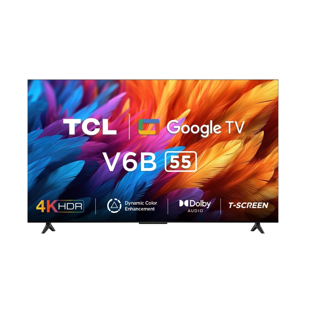 Смарт-телевизор TCL 55V6B 55" 4K HDR Google TV Black