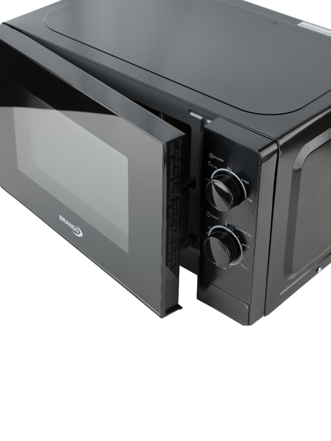 Mikroto‘lqinli pech Brando BRA-MM720CBU Black 20L
