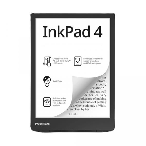 Электронная книга PocketBook 743G InkPad 4, Stardust Silver