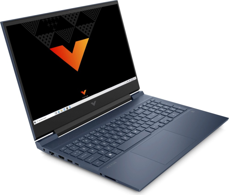 Ноутбук HP Victus 16-e0111ur (5D5F4EA) / AMD R5-5600H / 16GB / SSD 512GB / RTX3060 6GB / Windows 11 Home / 16.1", синий