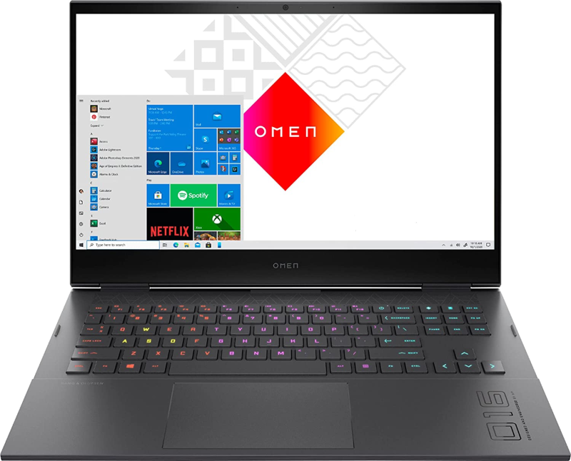 Ноутбук HP OMEN 16-c0042ur (4S1A8EA) / AMD R9-5900HX / 16GB / SSD 1TB / RTX3070 8GB / Windows 10 Home 16.1", серебристый
