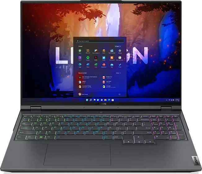 Ноутбук Lenovo Legion 5 Pro 16ARH7H (82RG000PRU) / AMD R7-6800H / 16GB / SSD 1TB / Windows 11 Home / 16", серый