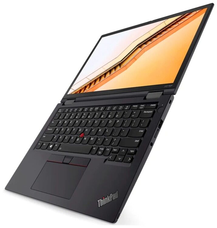 Ноутбук Lenovo ThinkPad X13 Yoga Gen 2 (20W8002KRT) / i5-1135G7 / 8GB / SSD 256GB / Windows 10 Pro / 13.3", черный