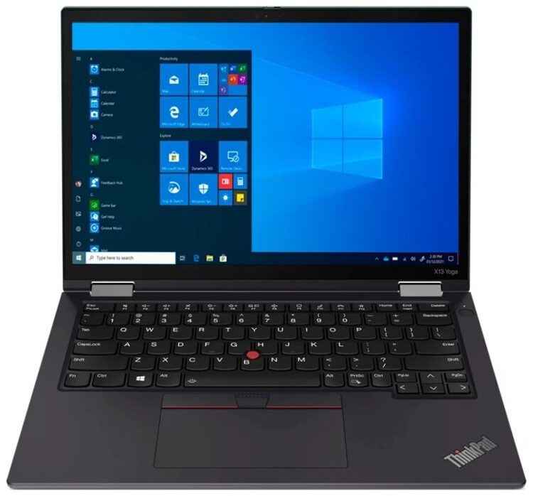 Ноутбук Lenovo ThinkPad X13 Yoga Gen 2 (20W8002KRT) / i5-1135G7 / 8GB / SSD 256GB / Windows 10 Pro / 13.3", черный