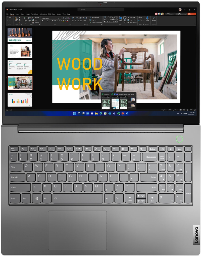 Ноутбук Lenovo ThinkBook 15 G4 IAP (21DJ005XRU) / i7-1260P / 16GB / SSD 512GB / 15.6", серый