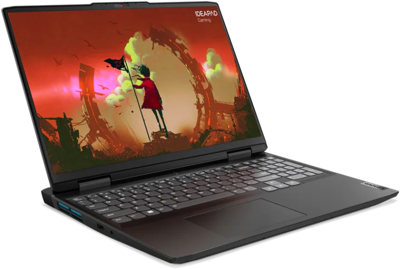 Ноутбук Lenovo IdeaPad Gaming 3 16ARH7 (82SC0046RK) / AMD R7-6800H / 16GB / SSD 512GB / RTX3050Ti 4GB / 16", серый