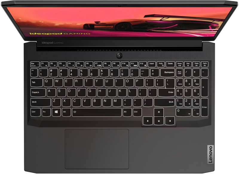 Ноутбук Lenovo IdeaPad Gaming 3 15ACH6 (82K2002GRK) / AMD R7-5800H / 16GB / SSD 512GB / RTX3060 6GB / 15.6", черный