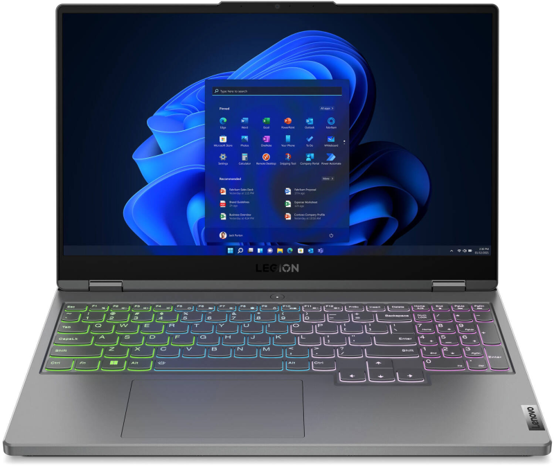 Ноутбук Lenovo Legion 5 15IAH7 (82RC002WRK) / i5-12500H / 8GB / SSD 256GB / RTX3050Ti 4GB / 15.6", серый