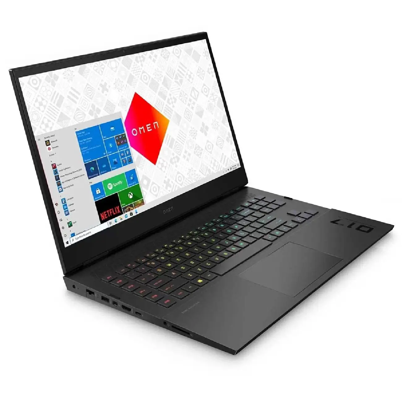 Ноутбук HP OMEN 17-ck0053ur (65B16EA) / i5-11400H / 16GB / SSD 512GB / RTX3060 6GB / 17.3", черный