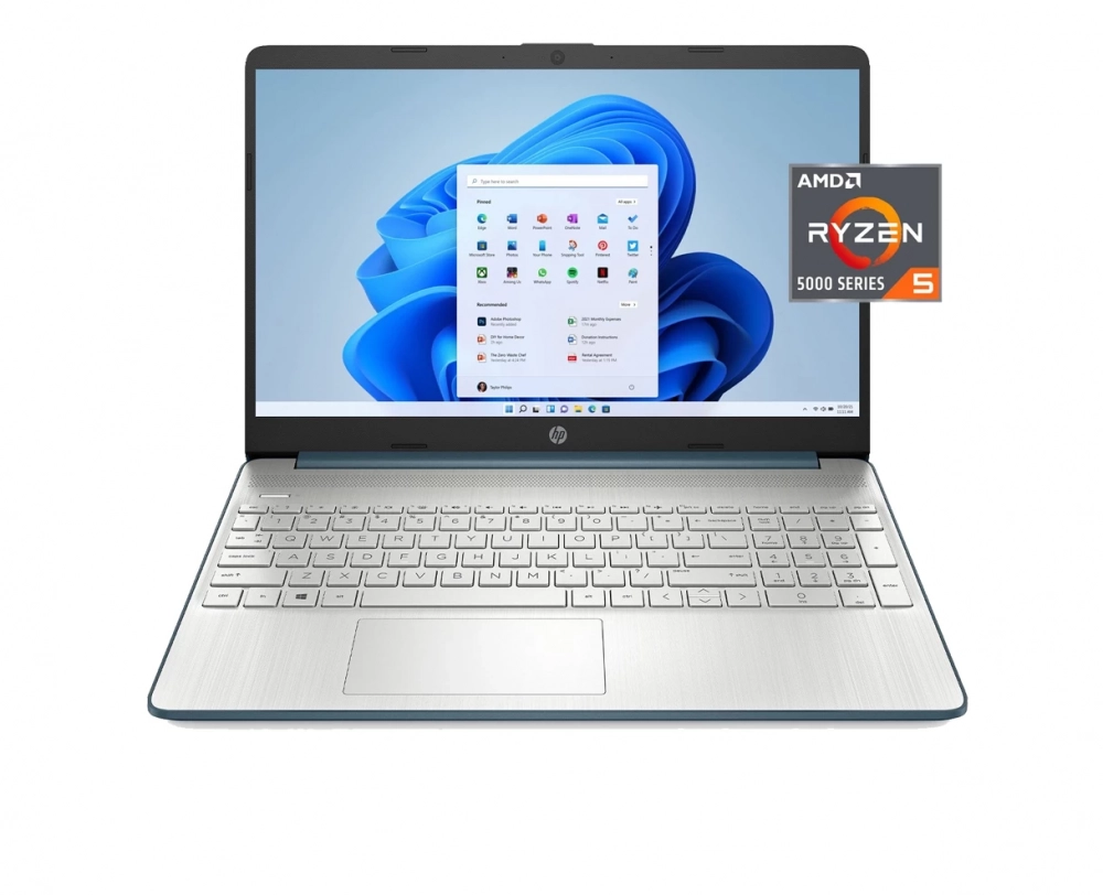 Ноутбук HP 15-ef2126wm / R5-5500U / 8GB / SSD 256GB / Windows 10 Home / 15.6", синий