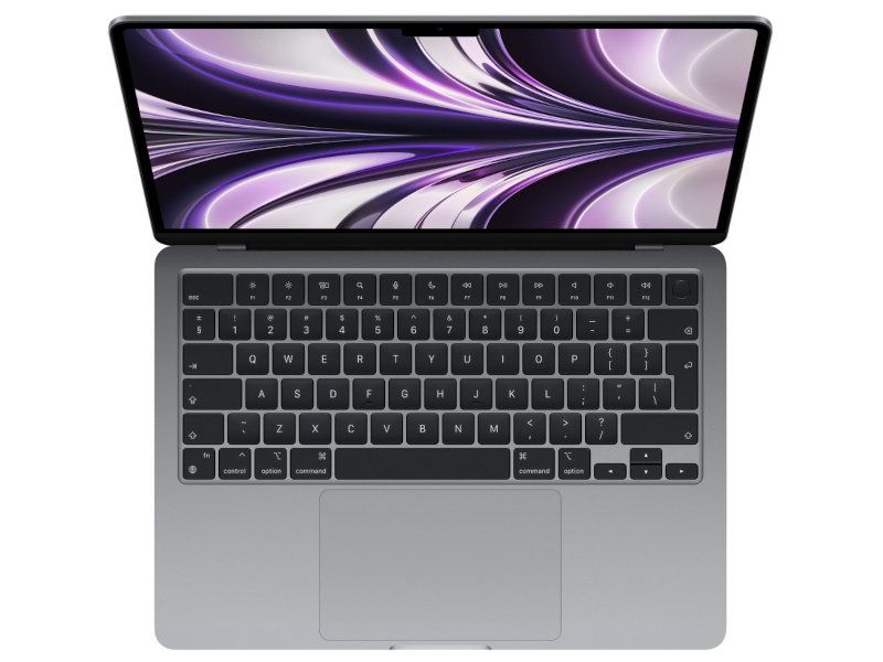 Ноутбук Apple MacBook Air 13 2022 / Apple M2 8-core CPU 8-core GPU / 8GB / SSD 512GB / macOS / 13.3", серый