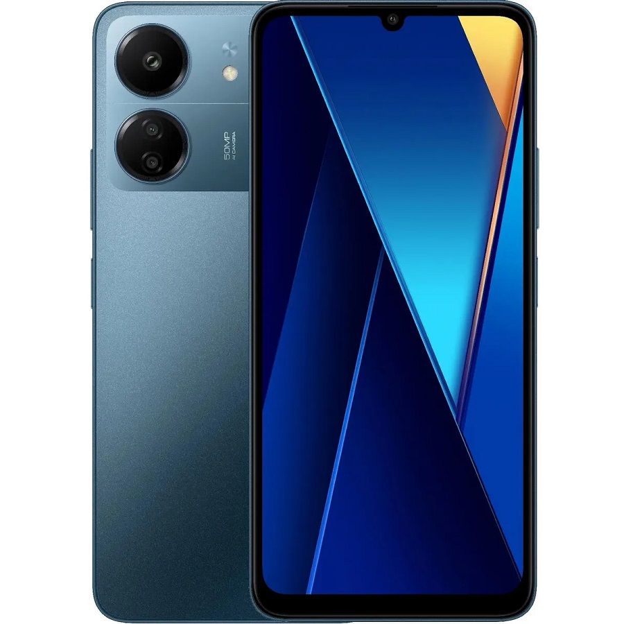 Смартфон Xiaomi Poco C65 6/128 ГБ Global, светло-голубой