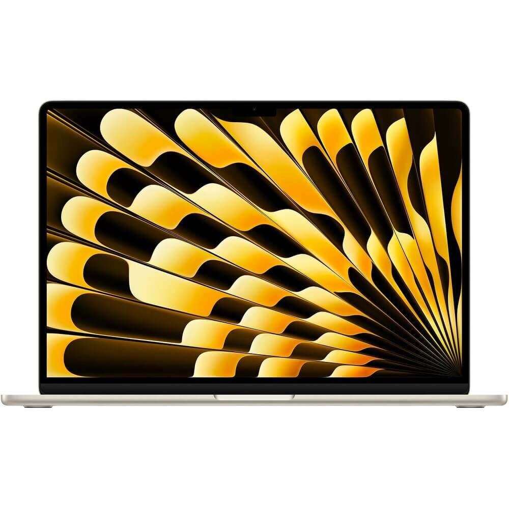 Ноутбук MacBook Air 15.3" Apple M3 (8C CPU/10C GPU), 8 ГБ, 256 ГБ, Сияющая звезда