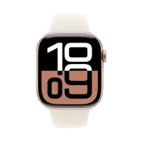 Умные часы Apple Watch Series 10 46 мм GPS, Rose Gold Aluminum Case with Starlight Sport Band (S/M)