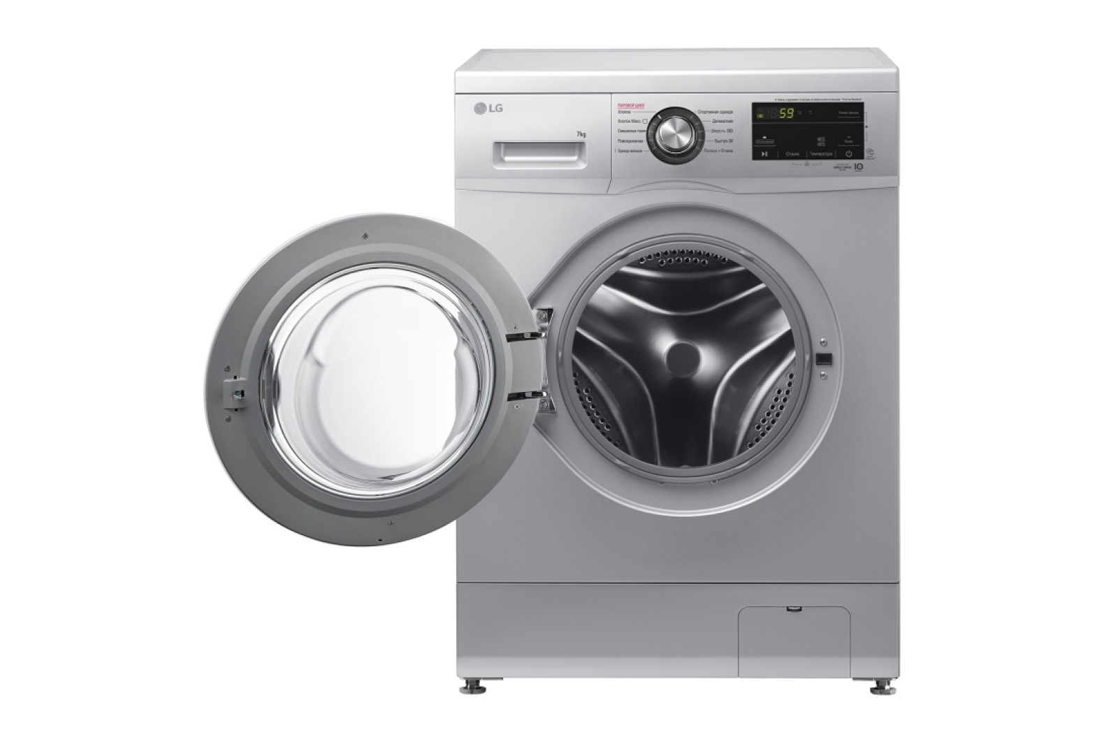 LG Steam f2j3hs4l kir yuvish mashinasi, kumush