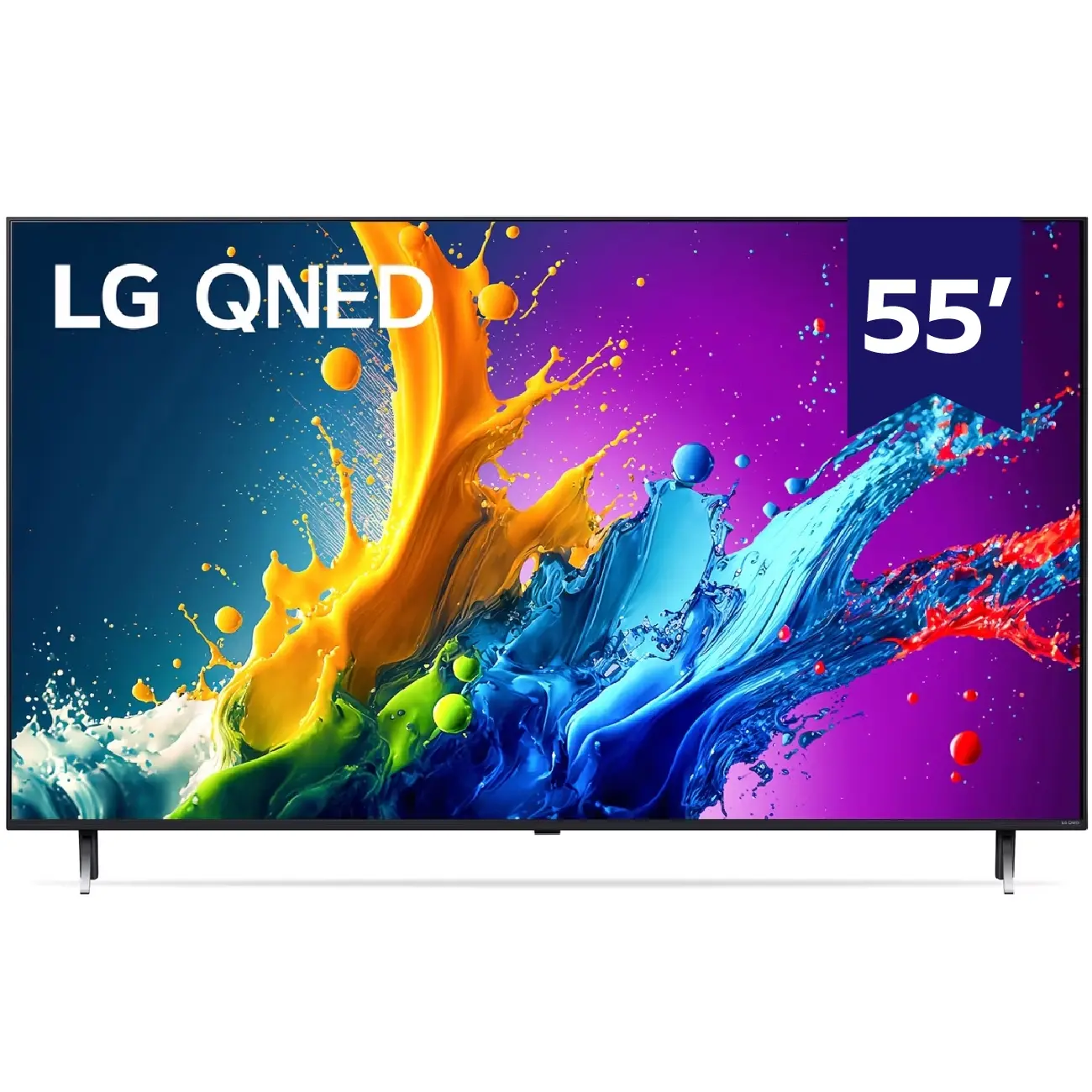 Телевизор LG 55QNED80T6A, чёрный