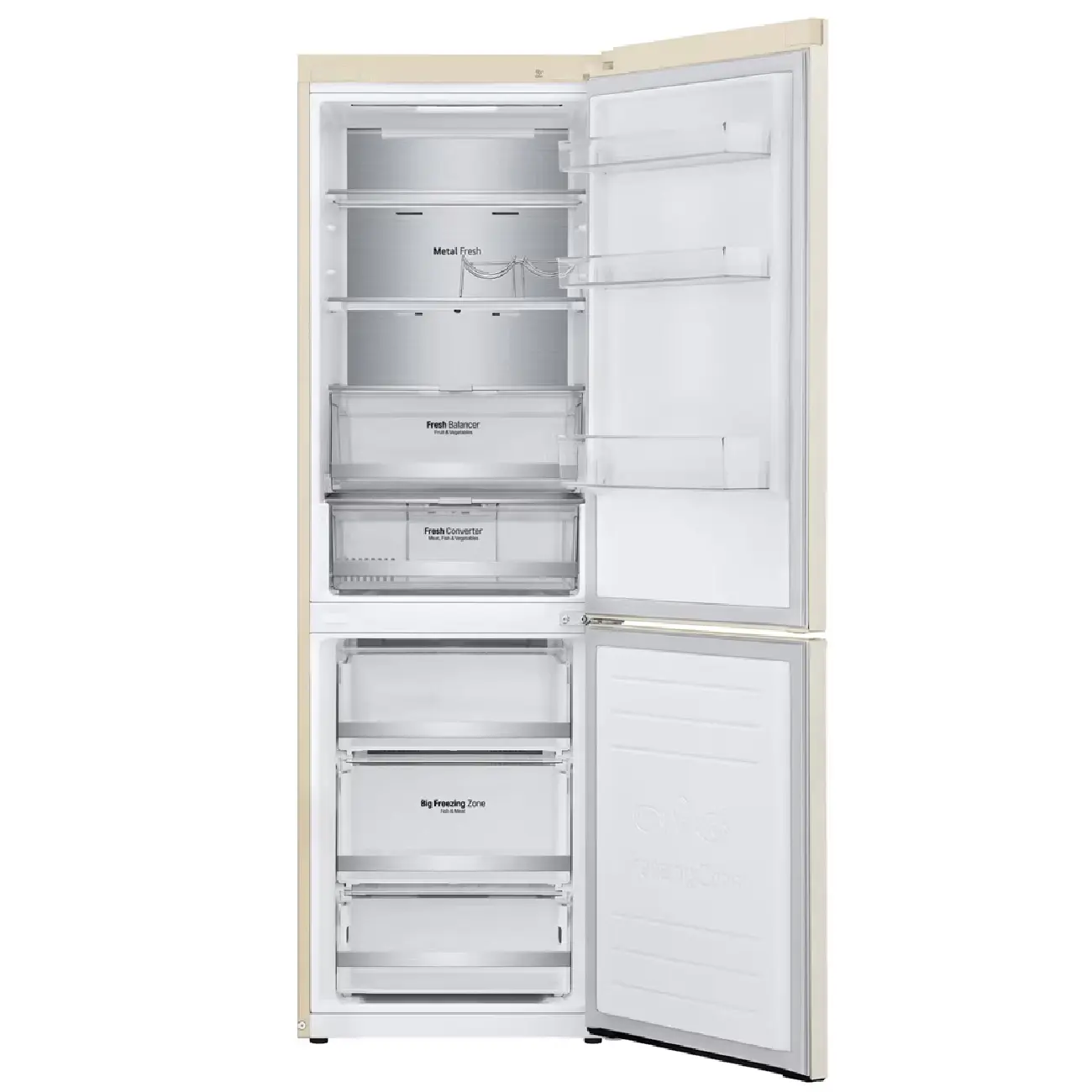 Холодильник LG GC-B459SEUM, бежевый