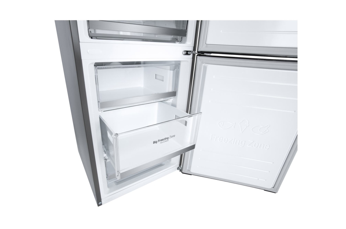Холодильник LG GC-B459SMUM. серебристый