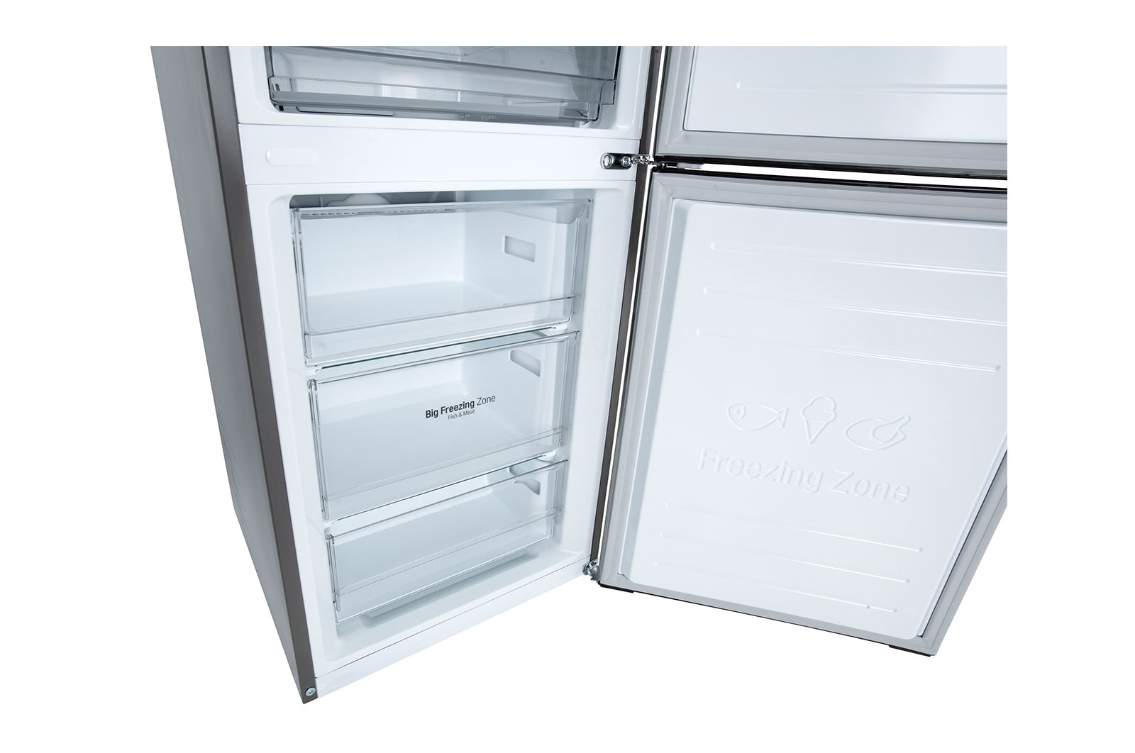 Холодильник LG GC-B509MLWM, серый