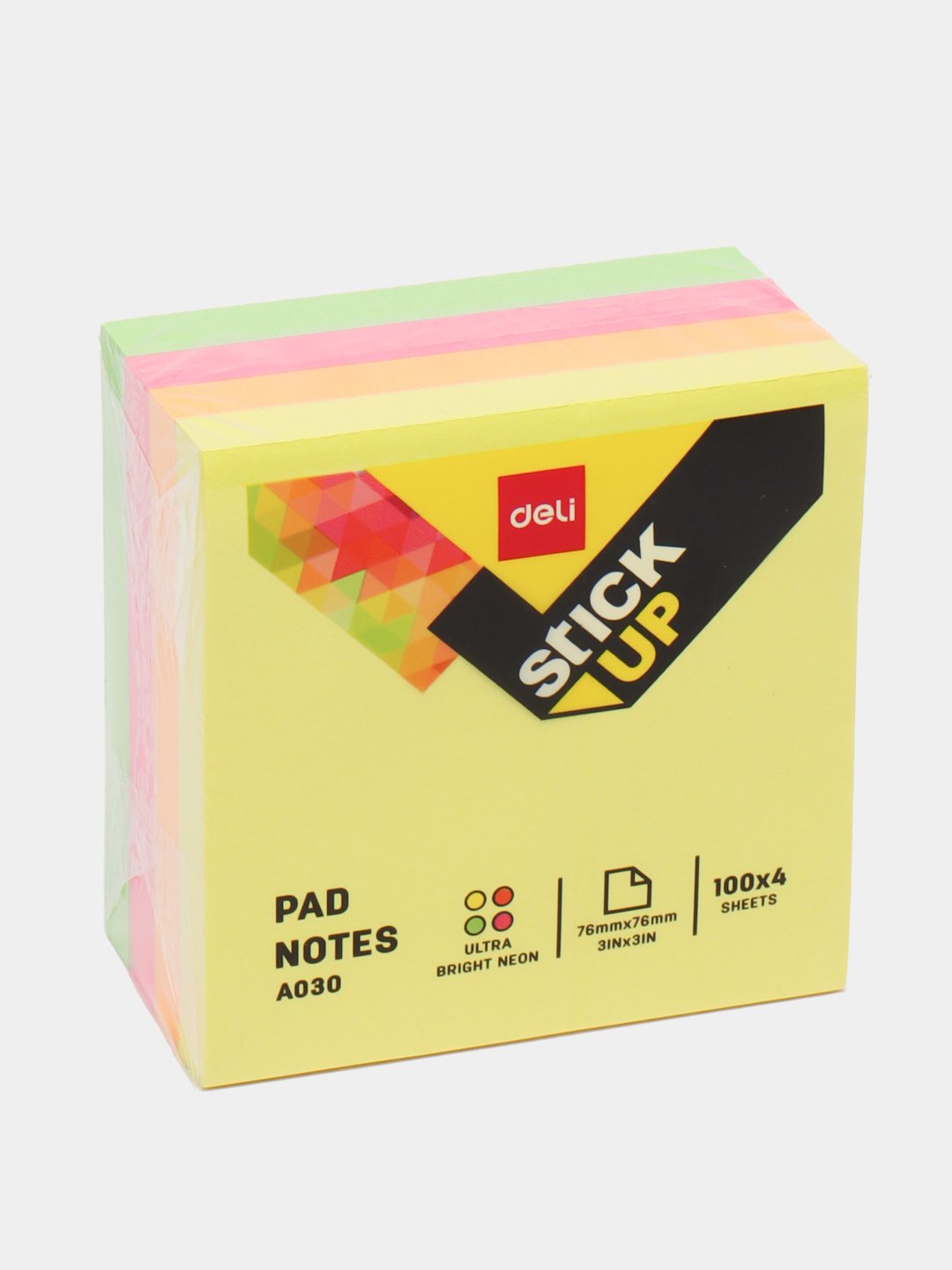 Stiker o'z-o'zidan yopishuvchi 76x76 turli xil rangda 500varaq