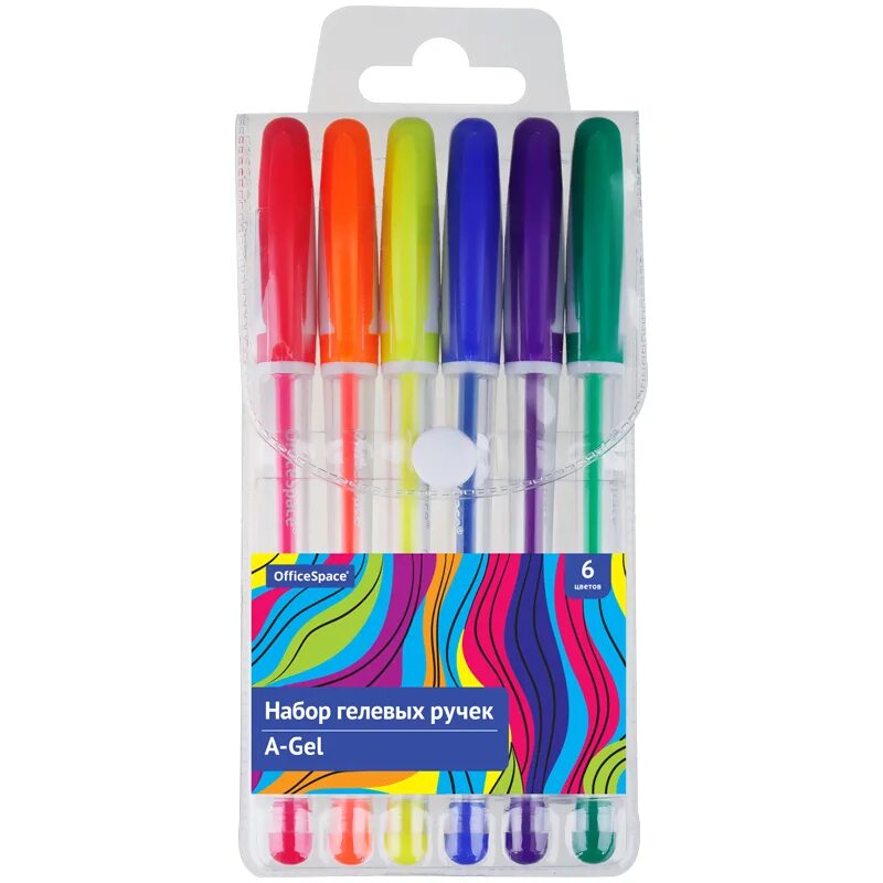 Pos gel ruchka to'plami OfficeSpace 4 rangli, 1,0 mm, evro kulon