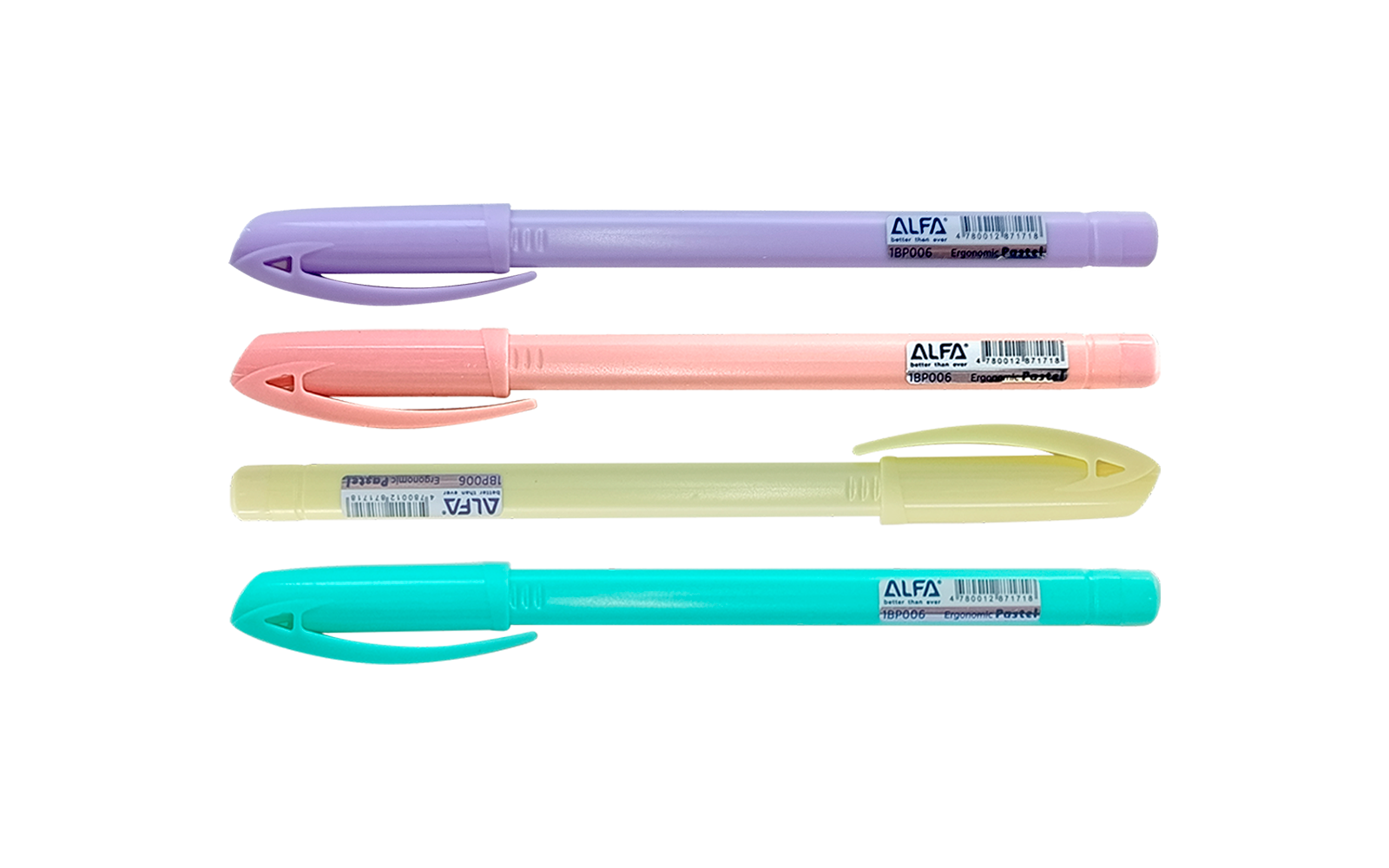 Шариковые ручки Ergonomic Pastel 60 шт 1BP0061 Blue