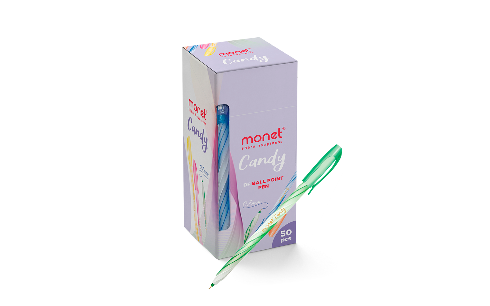 Шариковые ручки Monet Candy 50 шт MN003/2BP013 Blue