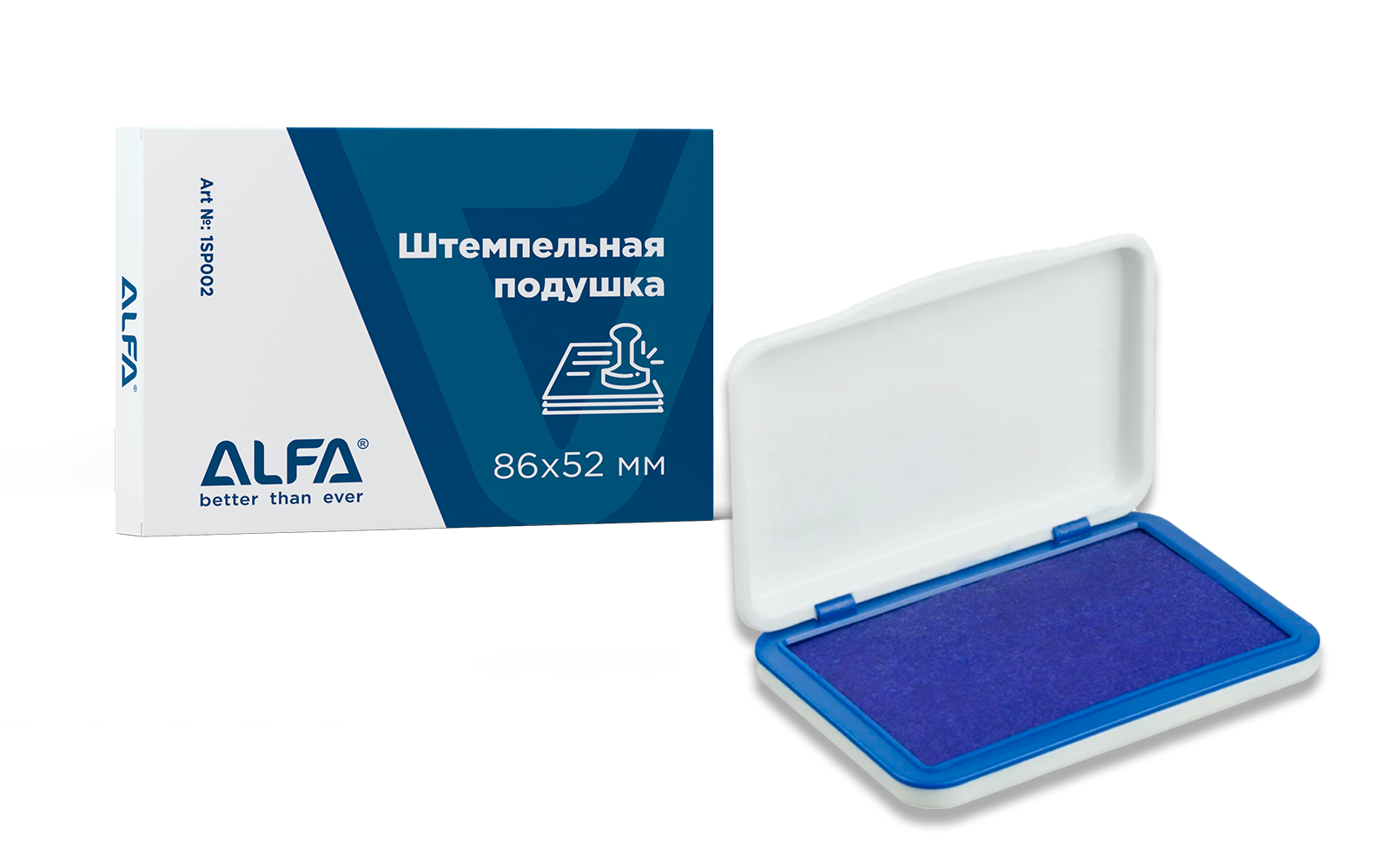Штемпельная подушка 86*52мм ALFA  1SP002
