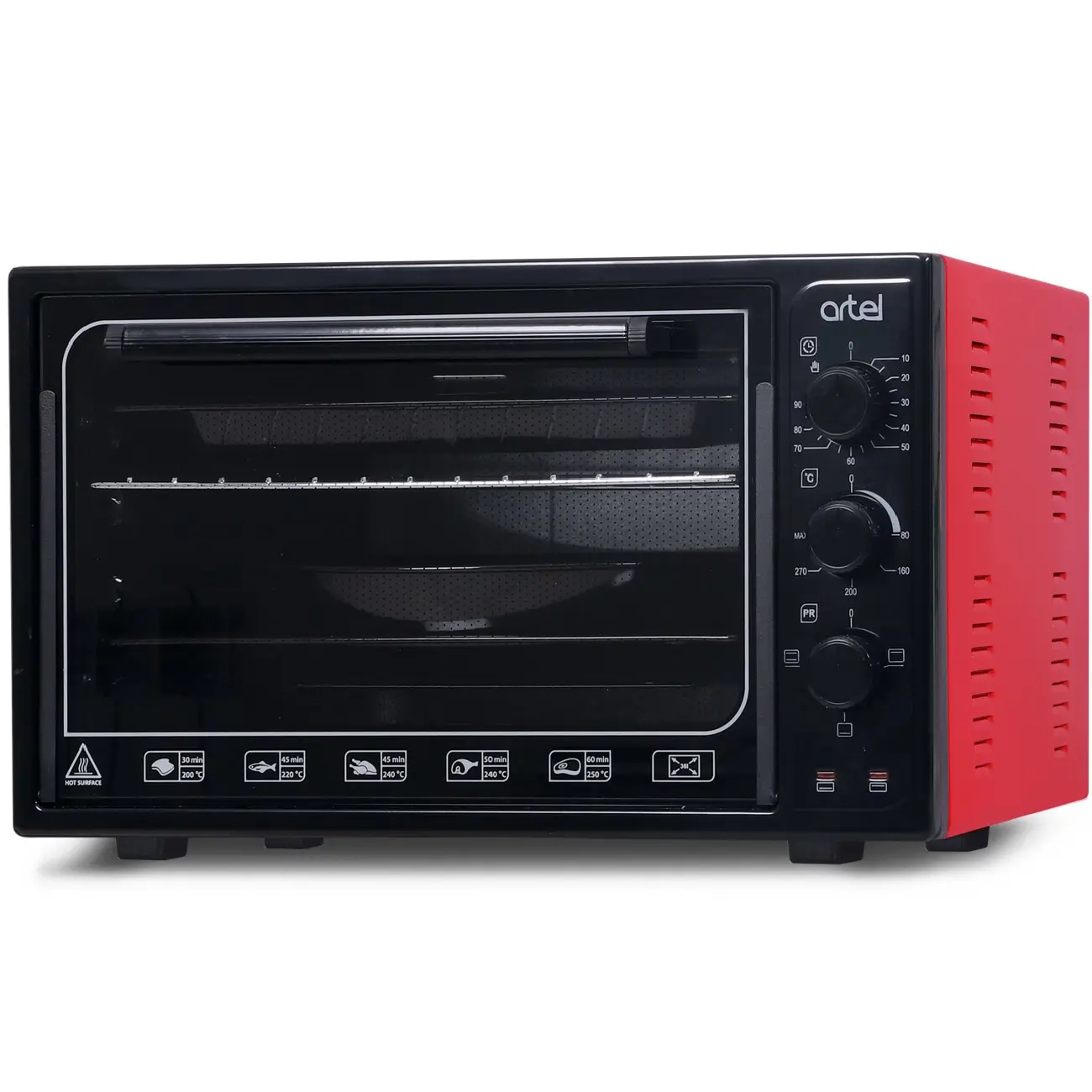 Mini pech Artel 3618 E chiroq bilan Black-Red