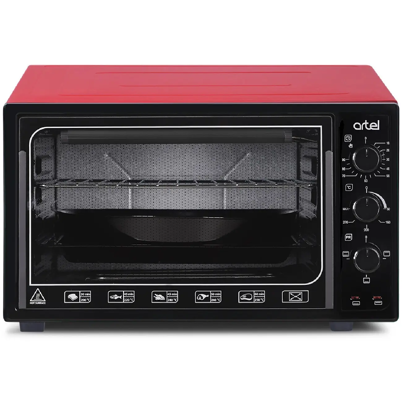 Mini pech Artel 3618 E chiroq bilan Black-Red