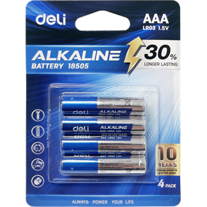 Батарейки AАА LR03 1.5V 4шт 18505 Deli (блистер)