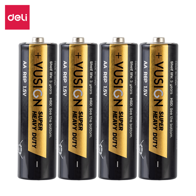 Батарейки AА R6P 1.5V 4шт EL205 Deli (блистер)