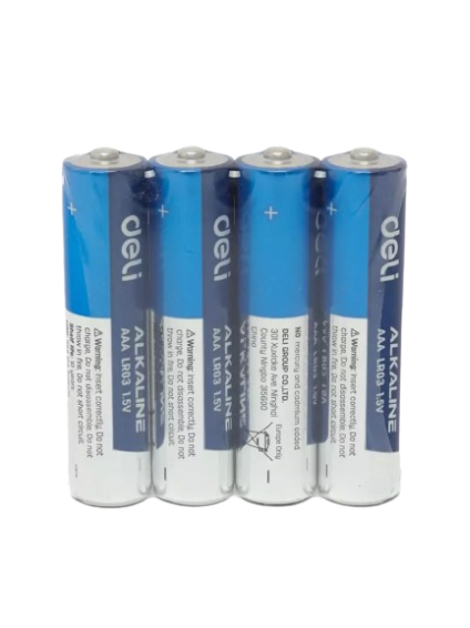 Батарейки AАА LR03 1.5V 4шт 18507 Deli