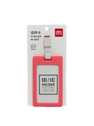 Бейдж вертикальный. на ленте 89х54 8337 Red Deli