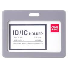 Бейдж горизонтальный 90х54 8316 Gray Deli силикон