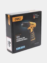 Дрель электрическая 12v EDL-DZ12-4A2 Deli