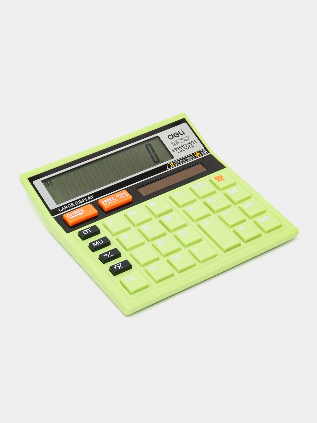 Калькулятор 12разр. CHECK Green 39231F Deli